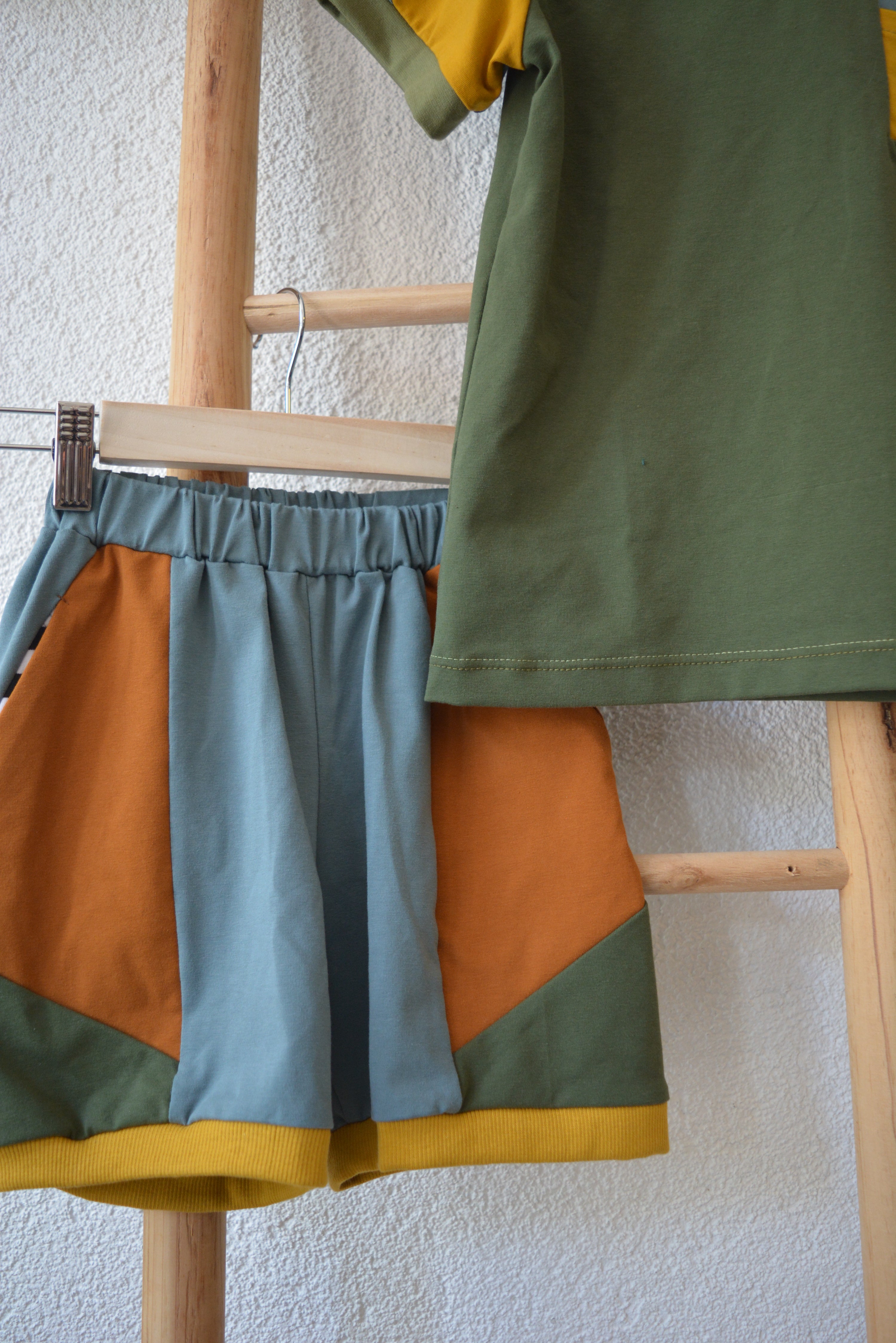 Waldabenteuer Colorblock Shorts