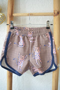 Leopardenbande Retro Shorts