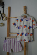 Kinder Set „Beach Days“ – Oversized Shirt & Shorts Gr.104