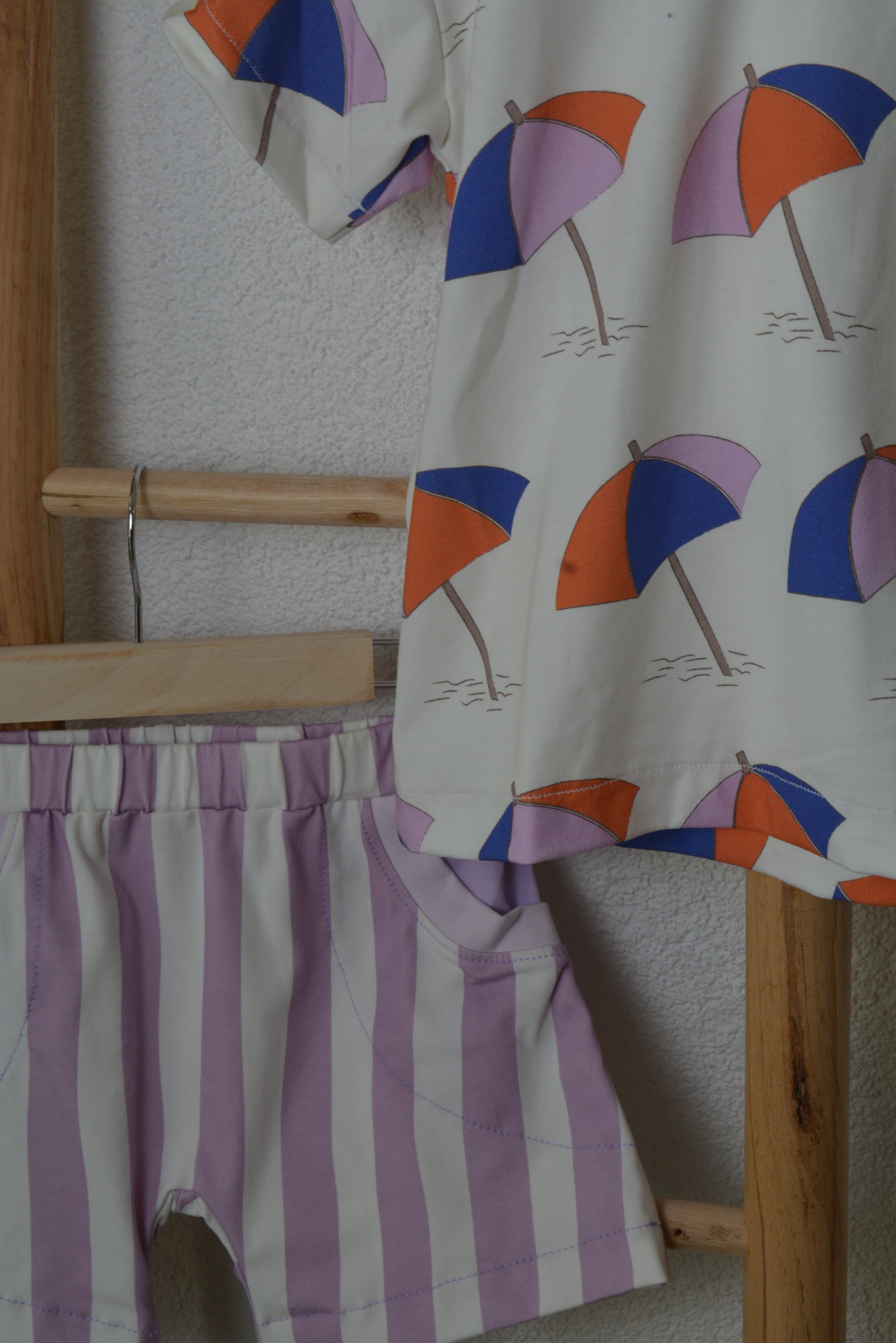 Kinder Set „Beach Days“ – Oversized Shirt & Shorts Gr.104