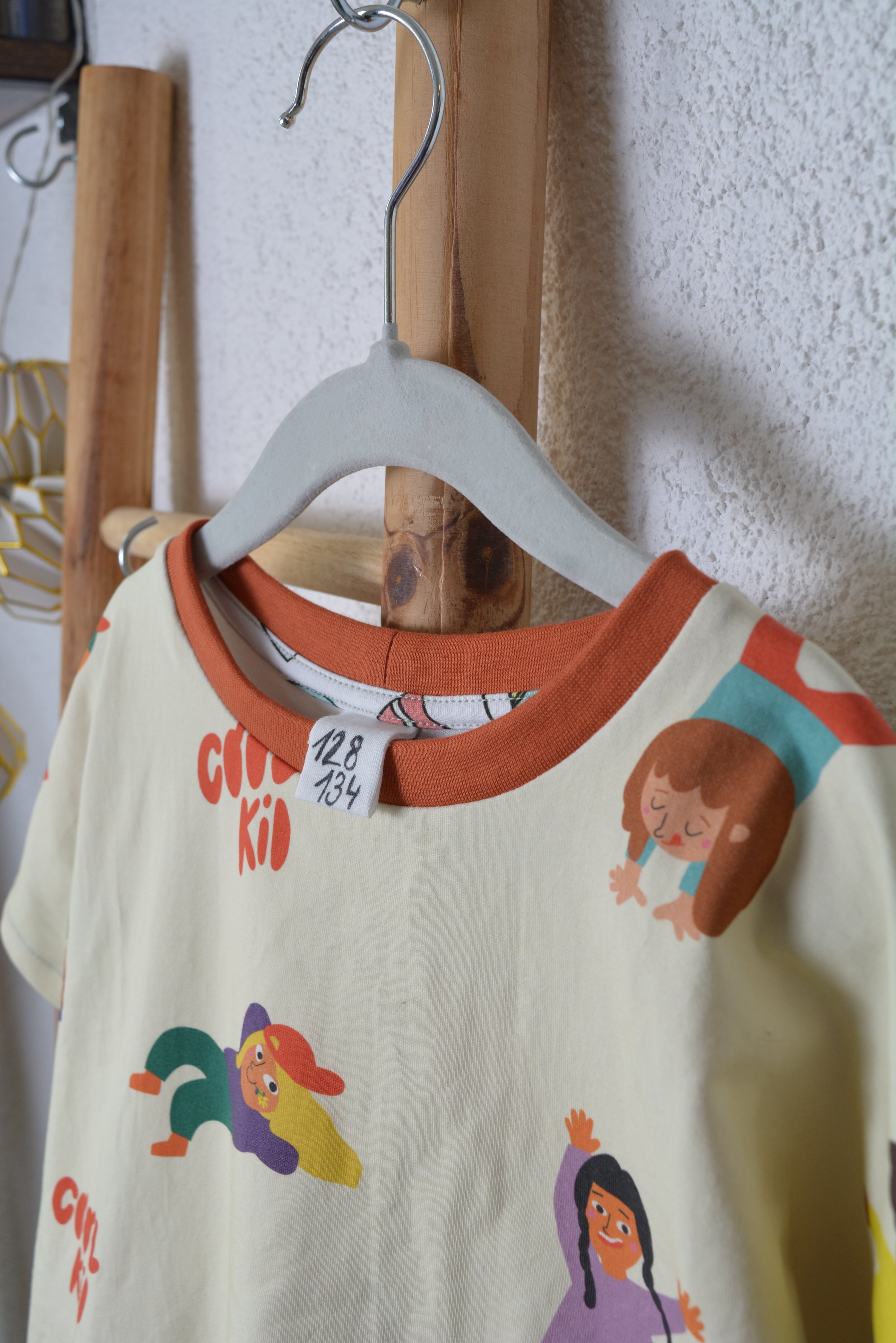 Kinder Set „Cool Kid“ – Oversized Shirt & Radlerhose Gr.128/134